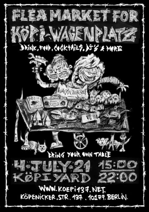 Flea Market for Köpi Wagenplatz