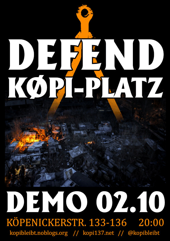 Defend KØPI Platz Demo - 02.10.2021