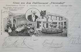 Historische Postkarte vom Fürstenhof - Köpenicker Str. 137